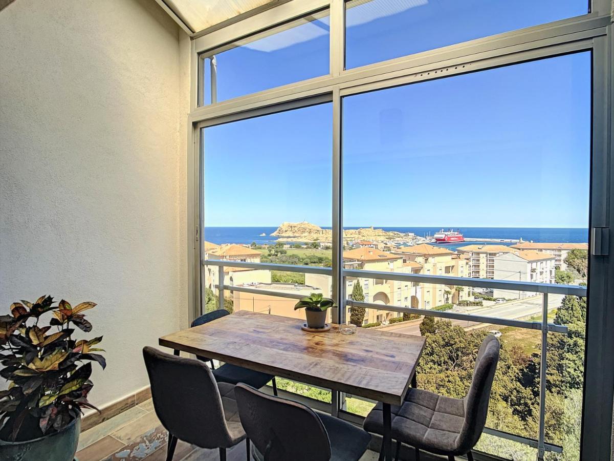 Tres Beau Duplex Vue Panoramique Mer, Proche Plage LʼÎle-Rousse 외부 사진